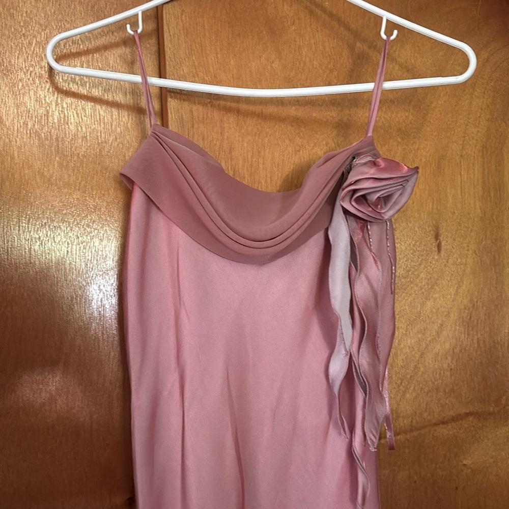 Beautiful blush maxi dress